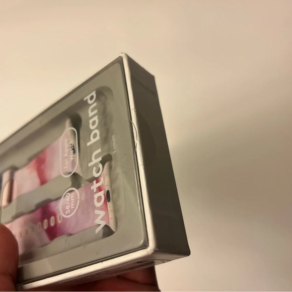 Apple Watch Band (brand new sealed, pink and white)‎